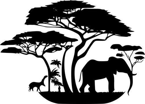 recommend clip art: Africa - High Quality Vector Logo - Vector illustration ideal for T-shirt graphic