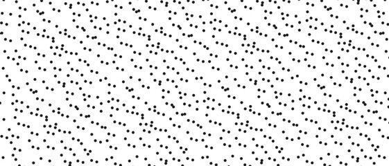 Black polka dot pattern on white background. Straight dot pattern for backdrop and wallpaper template. Simple classic polka dot lines with repeat stripes texture. Polka background, vector illustration