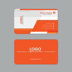 Professional business card, Printable horizontal and Vertical double sided corporate visiting card template