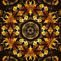Fractal Symmetric Mandalas art geometric colors spiritual emotion energy power kaledoscope star flower mental protetion 