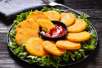 Hot Water cornbread, corn pone, hoecakes, dodgers