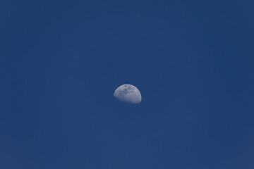 Half moon view during daytime
