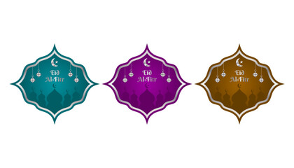Eid Al-Fitr Silver Label Design