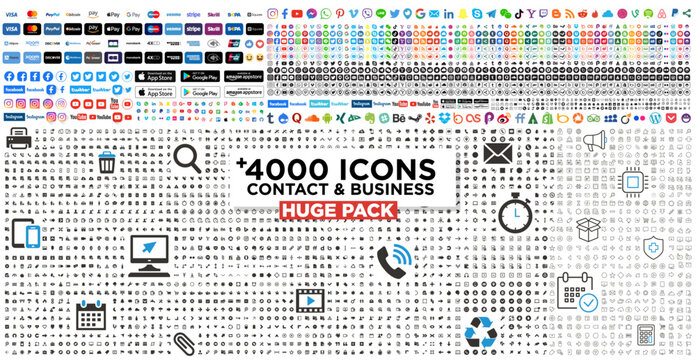 Huge Pack icons Contact & business
