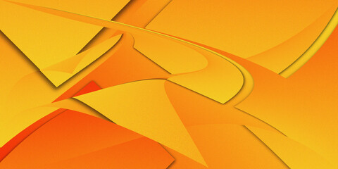 Abstract orange and yellow geometric background. Dynamic shapes composition. Cool background design for posters. Vector illustration