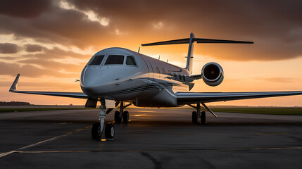 Fototapeta na wymiar Gulfstream Aerospace G550 luxury business jet