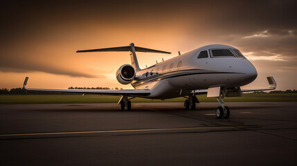 Fototapeta na wymiar Gulfstream Aerospace G550 luxury business jet