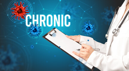 doctor prescribes a prescription concept