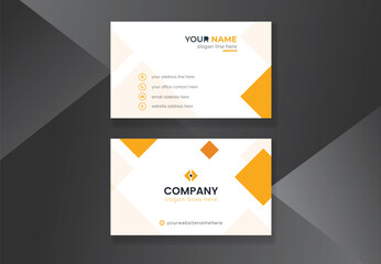 Modern geometric business card design,  business card, name card template ,horizontal simple clean layout design template , Business banner template for website.