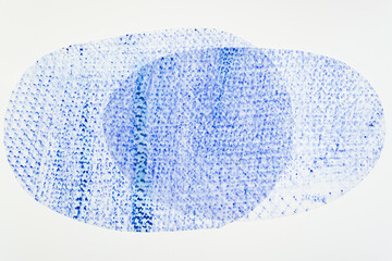 background with frottage overlapping blue shapes