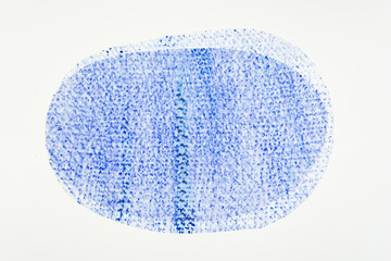 background with frottage shape in blue