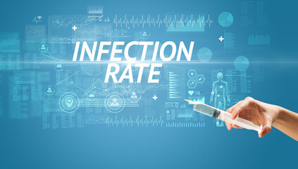 Syringe needle with virus vaccine