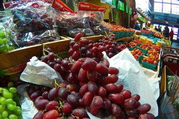 Grapes for sale in the market