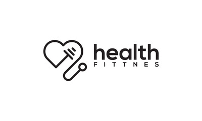 stethoscope logo healthcare and medical design vector illustration