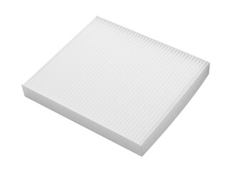 Car air filter on a white background
