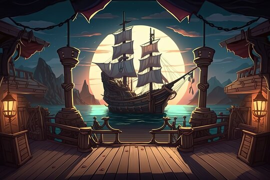 Pirate Ship Deck Images – Browse 4,624 Stock Photos, Vectors, and Video