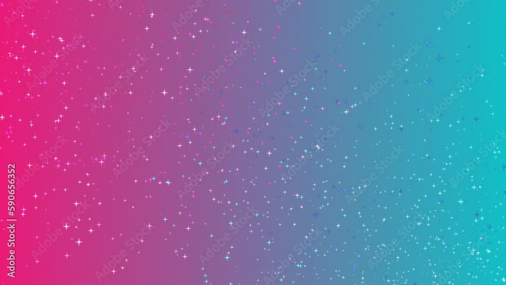Canvas Prints red and blue gradation 4k background with moving up and down star particles at 60fps