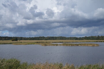 Kaali Crater of a meteor in Saarema Island, Estonia