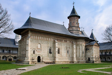 Fototapeta na wymiar The Neamț Monastery. Romanian Orthodox medieval Monastery