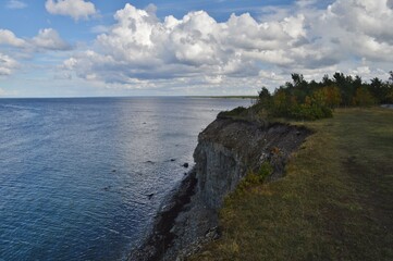 Panga Pank or Panga Cliffs in Saaremaa Island, Estonia