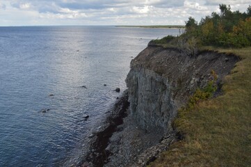 Panga Pank or Panga Cliffs in Saaremaa Island, Estonia