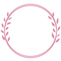 Pink Circular Frame 