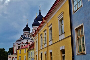 View of Tallinn Old Town historic center, Estonia