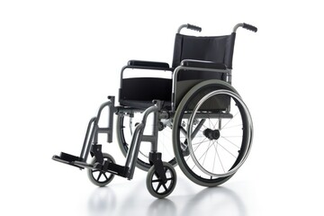 Fototapeta na wymiar Modern Wheelchair Isolated on Pristine White Background - Generative Ai