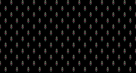 Seamless vintage pattern. small red flowers, brown leaves on a light background. vector texture. fashionable print for textiles.
