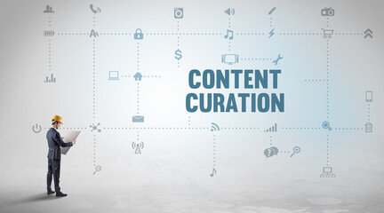 Engineer working on a new social media