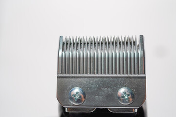 electric hair clipper on a white background