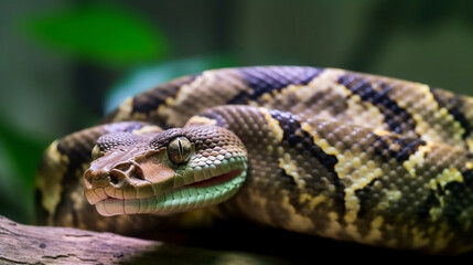 Fototapeta premium Boa constrictor in its natural habitat