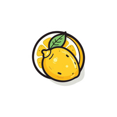 Fresh lemon fruit, vector illustrations