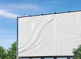blank billboard on the roof