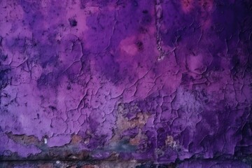 detailed view of a purple painted wall with textured brush strokes. Generative AI