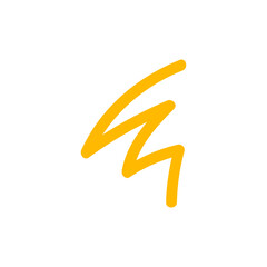 Fun colorful line doodle