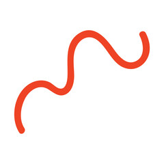 Fun colorful line doodle