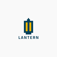 Classic lantern logo with light. Suitable for the lantern industry, outdoor activities, camping activities, street lighting business and other outdoor designs.