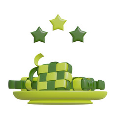 3D RENDER ICON GREEN RAMADAN KAREEM METAVERS