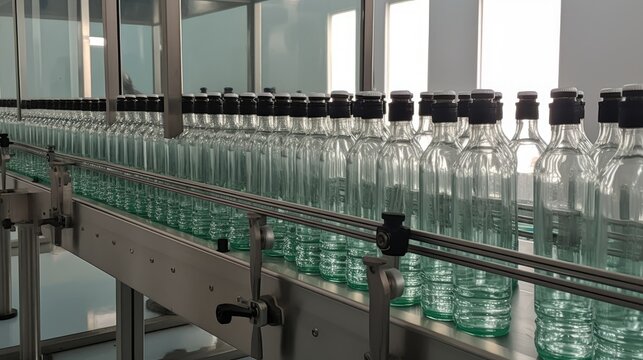 Pharmaceutical Glass Bottles Production Line - AI Generated
