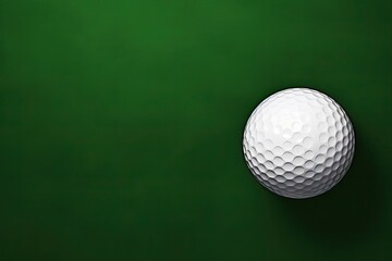 White Golf Balls With Green Background And Blank Space Generative AI
