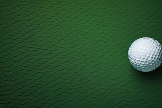 Golf With Green Background And Copyspace Generative AI