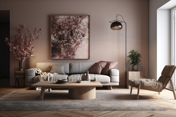 modern living room, Generative AI