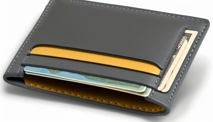 A minimalist wallet with a sleek design and only enough space for your essential cards and cash.