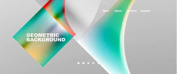 Overlapping circles abstract background template