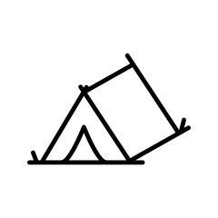 Tent icon vector logo design template