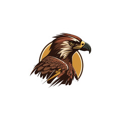 hawk vector logo, eps.  10 editables