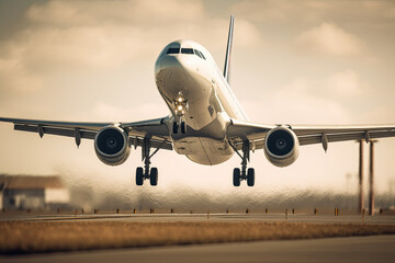 airplane about to land