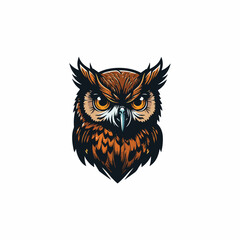 owl vector logo, eps.  10 editables