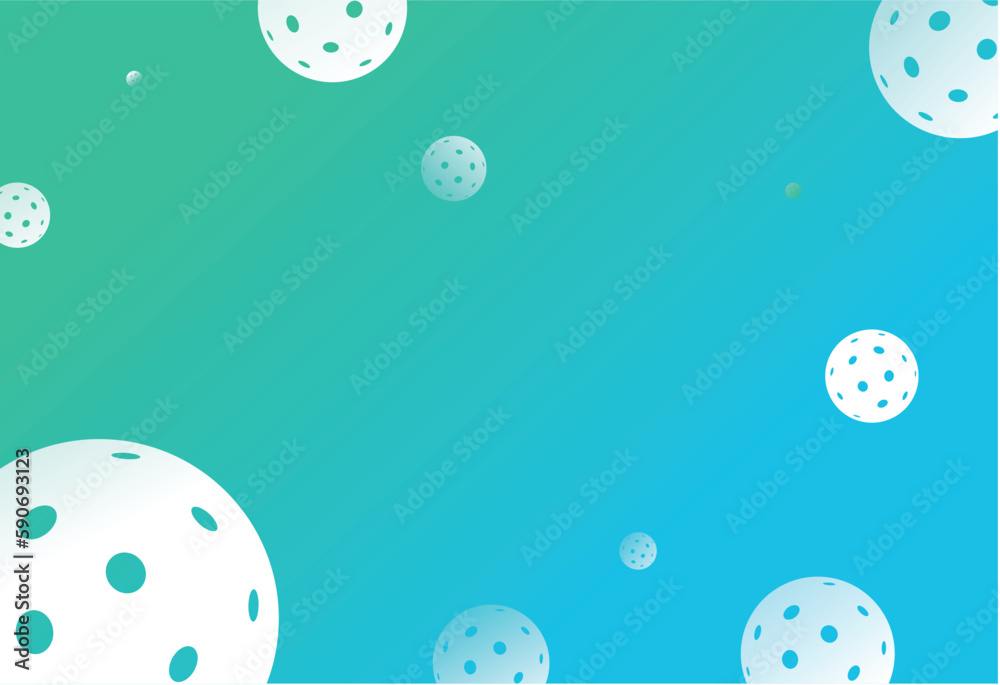 Wall mural attractive editable vector pickleball background design great for your design resources print and ot